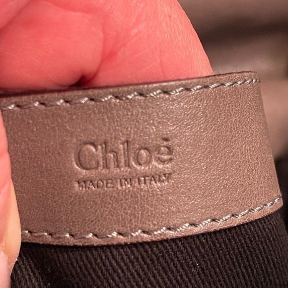 Chloe - Joan Bucket Bag Taupe Python Leather AUTHENTIC Rare 2000 Vintage - Picture 14 of 16